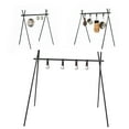 thumbnail image 4 of BBQ Grill, Grill Tripod Cooker Collapsible Portable Hanging Rack Cooking Stand with Hook and Carrying Case for Cookware Party, 4 of 7