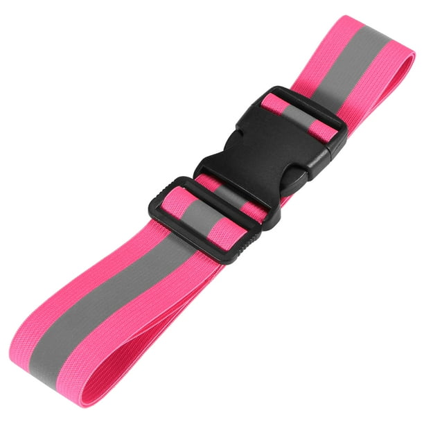 Faja Reflectante Ajustable Para Correr De Noche - Correa Hombro Y Pulseras, Alta Visibilidad