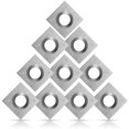 thumbnail image 3 of Muyoka Juego de combinación de insertos de cortador de 10 piezas Forma cuadrada Kit de insertos de carburo de borde de corte de 30 ° Insertos de carburo afilados resistentes al desgaste Cortador Herra Muyoka Hogar, 3 of 6