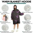 thumbnail image 5 of Wearable Oversized Blanket,Halloween Bat Camouflage Pattern Wearable Blanket Hoodie for Adults,Cozy Hooded Blankets with Super Pockets,Super Warm Fuzzy Pullover for Women & Men, 5 of 6