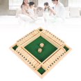 thumbnail image 3 of 4 Player Shut the Box Set Large Wooden Board Eco-Friendly Wooden Interactive Shut the Box Dice Game with Digital Numbers Four-Person Digital Game Toys for KTV Bar Club Party, 3 of 3