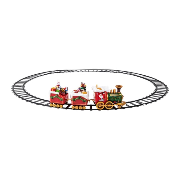 Almencla Christmas Train Set Train Toy, Xmas Decoration, under The Tree for Children Girls Boys Age 3 4 5 6 Years Birthday Party Gifts
