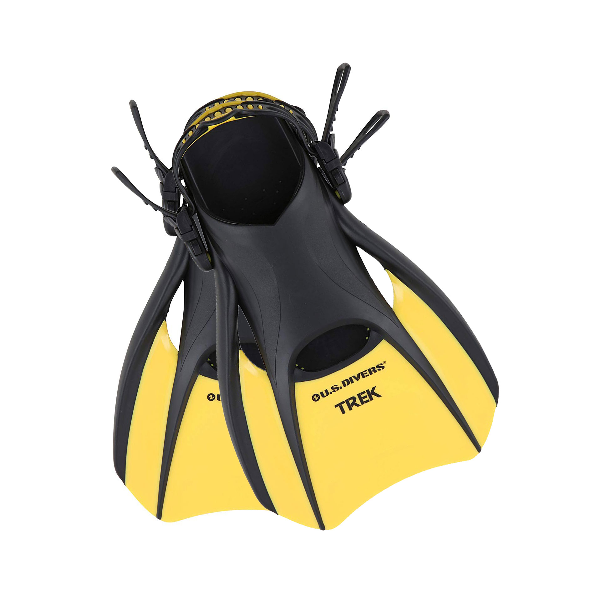 U.S. Divers Trek Size Medium Unisex Diving Swimming Snorkel Travel Fins