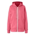 thumbnail image 5 of Godom Zip Up Hoodies Oversized Fall Sweatshirts 2025 Drawstring Zipper Hoodie Casual Loose Fit Long Sleeve Sweatshirt, 5 of 7