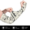 thumbnail image 3 of Daiia Vintage Moon Fox UV Sun Protection Arm Sleeves - Cooling Compression Arm Sleeve - Sports & UV Arm Sleeves for Men & Women, 3 of 8