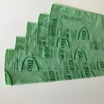 Compostable 8 Gallon Trash Bags, Quantity of 5