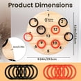 thumbnail image 2 of Ring Toss Sports Equipment Durable Wooden Game Set Designed for Outdoor Activities, Backyard Entertainment, and Lawn Games Rubber Ring Toss Game 9.25in, 2 of 6
