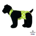 thumbnail image 4 of Barkertime White Quatrefoil on Green Escape-Proof Washable Dog Diaper Overall - Made in USA, 4 of 8