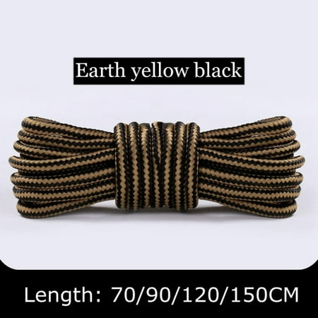 

1 Pair Martin Shoes Round Shoe Laces Striped Double Color Fashion Shoelaces Outdoor Hiking And Leisure Sports Shoelace 18 Color