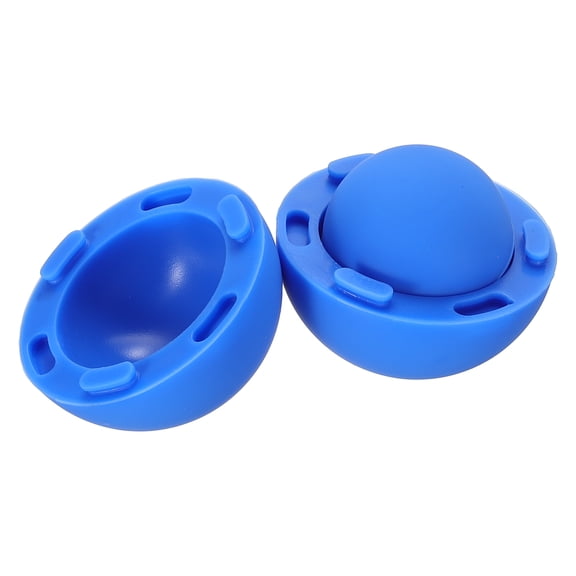 1 Set Laptop Cooling Pad, Portable Laptop Cooler Ball Silicone Round Stand Ergonomic Small Universal Heat Dissipation Feet Riser Anti-Slip for Computer Notebook Desk, Blue