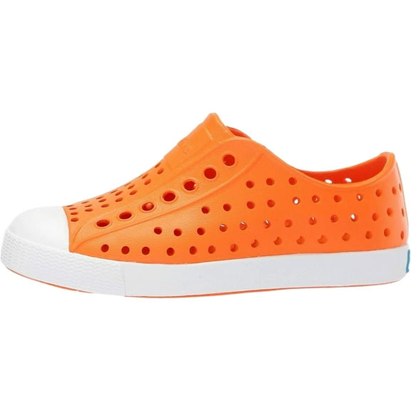 Native Shoes Jefferson Slip On City Orange / Shell White 13100100-ORWHT Toddler Size 4