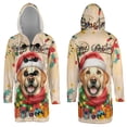 thumbnail image 3 of Merry Christmas Santa Labrador Retriever Scarf Twinkling Lights Xmas Holiday All Over Print 3D Hooded Duffle Toggle Coat Lab Dog Lover Gifts - 00022, 3 of 6