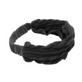 thumbnail image 3 of Unique Bargains 1 Pc Headband Knitted Wide Hairband for Women Black, 3 of 5