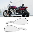 thumbnail image 3 of Motorcycle Rearview Mirror Skull Pattern 8mm 10mm Thread Skull Teardrop Handlebar Reflector, 3 of 8