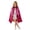 Hot Pink, variant on REDARER Kids Shiny Metallic Hooded Cape Cloak Cosplay Mantle Outfit for Halloween Party Fancy Dress Up Role Play Stage Performance,One Size