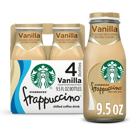 Starbucks Frappuccino Vanilla Chilled Coffee Drink, 9.5 fl oz, 4 count