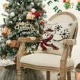 thumbnail image 5 of Sm:)e Snowman Let It Snow Winter Christmas Pillow Covers 18 x 18 Inch, Set of 4, Xmas Holiday Decorative Outdoor Pillow Case Red Cushion Sofa Couch, 5 of 6