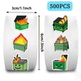 thumbnail image 3 of Fireproof Sticker Roll Decorative for Garbage Water Bottles Cardboard Laptops Durable, 3 of 9