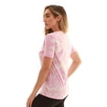 thumbnail image 2 of Just Love Tie Dye V-neck T-Shirt (Tie Dye Light Pink, Small), 2 of 3