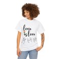 thumbnail image 3 of Love is Love Unisex Heavy Cotton Tee, 3 of 12