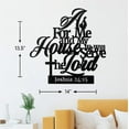 thumbnail image 2 of Metal Bible Verses Wall Decor As for Me And My House Christian Wall Decor Home Indoor And Outdoor Decoration, 2 of 6