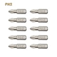 thumbnail image 1 of 10Pcs 25Mm Anti Slip Electric Hex Shank Magnetic Screwdriver Bits Screw Driver, 1 of 6