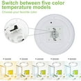 thumbnail image 3 of Depuley Modern Dimmable LED Flush Mount Ceiling Light Fixture Silver Round Close to Ceiling Light Indoor Lamp for Living Room Bedroom Kitchen, 35W, 3 of 7