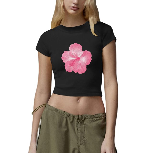 iTNHFP T-Shirt en Coton pour Femmes, Mode Décontractée, Col Rond Imprimé, Manches Courtes, Ajusté