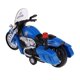 thumbnail image 3 of Juguete de Vehículos de Simulación Modelo de Motocicleta de Patrulla tirarere Hacia Atrás con para , Azul, x 10cm Yotijar Juego de motos, 3 of 10