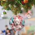 thumbnail image 3 of RKSTN Christmas Decorations Snowman Tree Ornament Round Hanging Ornament Christmas Decor, 3 of 3