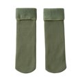 thumbnail image 2 of Naierhg Thermal socks 1 Pair Kid Socks Middle-tube Fleece Lining Not Tight Anti-slip Non-allergenic Keep Warm Autumn Winter Thicken Thermal Children Floor Socks for Daily Army Green, 2 of 8