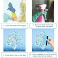 thumbnail image 4 of 16 Sheet 4 Styles Snowflake Window Clings Rainbow Windows Decals Anti-Collision Static Glass Decal Sun Catcher Alert Stickers Reusable Non Adhesive Prismatic Film for Bird Strikes Decor, 4 of 8