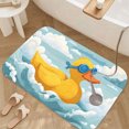 thumbnail image 3 of 1pc Rubber Duck Absorbent Non-Slip Bathroom Thickened Flannel Rug Decor,Soft,Quick Drying,Suitable For Indoor/outdoor Use,Bathrooms,Bedrooms,Kitchens,Terrace,Laundry Rooms,16"x24", 3 of 9