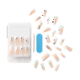 thumbnail image 3 of KISS Premium Classy Press-On Nails, Glittery French Tips, X-Long, Coffin Shape, 33 Ct, 3 of 8