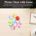 thumbnail image 4 of 1 juego de cofre del tesoro pirata con gemas de diamantes acrílicos., 4 of 8
