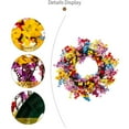 thumbnail image 5 of Clearance Items 18" Spring Farmhouse Wreath – Artificial Silk Flower Cottage Decor, Colorful Front Door & Holiday Hanging Decoration, 5 of 9