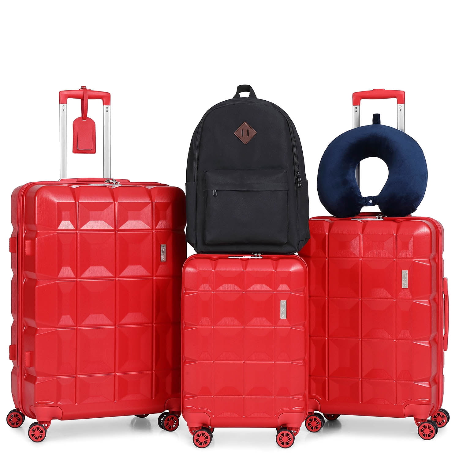 Hand Luggage Suitcase Hard Shell Carry On Cabin Suitcase Expandable TSA Lock UK 