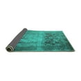 thumbnail image 2 of Ahgly Company Indoor Square Persian Turquoise Blue Traditional Area Rugs, 5' Square, 2 of 4
