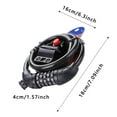 thumbnail image 3 of 5 Digit Combination Bike Lock Heavy Duty | Resettable Anti Theft Cable Lock for Bicycle, Electric Scooter, Motorcycle & Outdoor Use | 1.2M/4FT Flexible Security Chain Lock with Bike Mount, 3 of 6