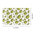 thumbnail image 2 of Bathroom Rugs Non Slip Washable - Cute Mint Green Durian Kitchen Mats for Floor, Area Rugs for Entryway Rugs Indoor, Laundry Bathroom Room Door Rug with Rubber Backing 20x31.5in, 2 of 8