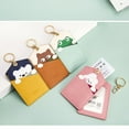 thumbnail image 5 of PU ID Protection Cover Elevator Card Pendant Package Key Holders Credit Card Case Keyring Work Card Animal Card Holder FROG, 5 of 8