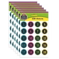thumbnail image 2 of Teacher Created Resources Chalkboard Brights Numbers Stickers, 120 Per Pack, 6 Packs, 2 of 3