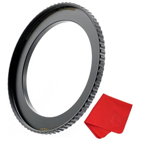 UPC: 0641489963068 | breakthrough photography 95mm to 105mm step-up lens adapter ring for filters  made of cnc machined brass with matte black electroplated finish