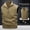 (Casual 116)Khaki, variant on Winter Vest for Men Fashion Sleeveless Jacket Big & Tall Casual Double Sided Workwear Outdoor Photographer Fishing Solid Color Lapel Hooded Top Plus Size