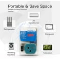 thumbnail image 3 of [ETL Listed] Electronic Surge Protector for Home Appliance,Voltage Protector Suit for Refrigerators and Freezers, Voltage Brownout Outlet 120V 15A,1800Watts(4 Pack),220V-1-blue, Surge Protection,1, 3 of 7