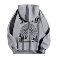 thumbnail image 6 of KHONTS Hooded Sweatshirt for Men YHWH Hoodies Shirt Inspirational Funny Letter Printed Graphic Pullover Tops Light Gray M, 6 of 6
