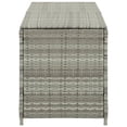 thumbnail image 3 of Outdoor Storage Cabinet, 79 Inch Light Gray Poly Rattan and Metal, 3 of 6