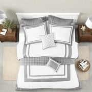 Luxurious Grey King/Cal King Bedding Sets Polyester Hotel Style Collection