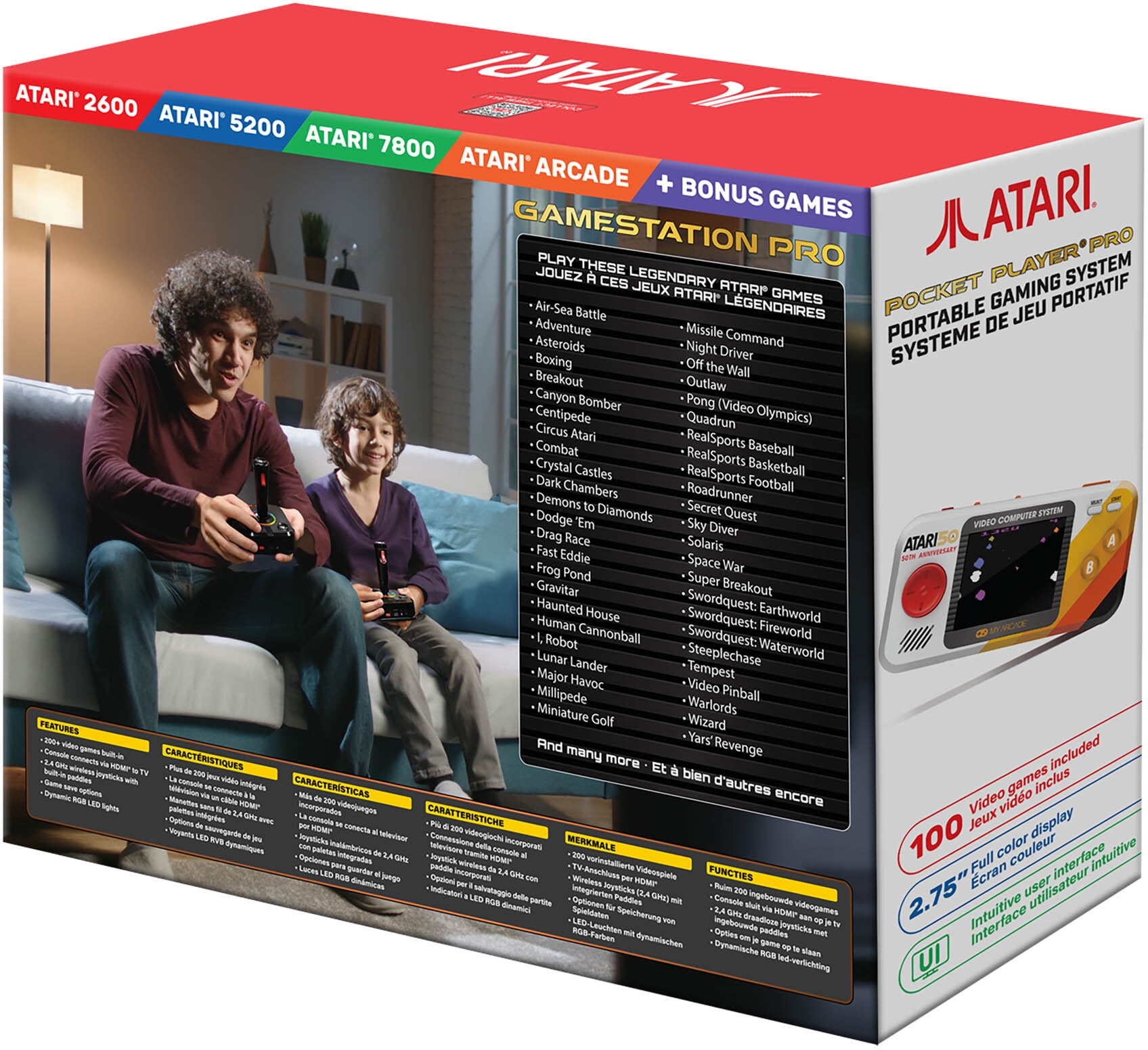 My Arcade - Atari Gamestation Pro + Atari Pocket Player Pro Bundle