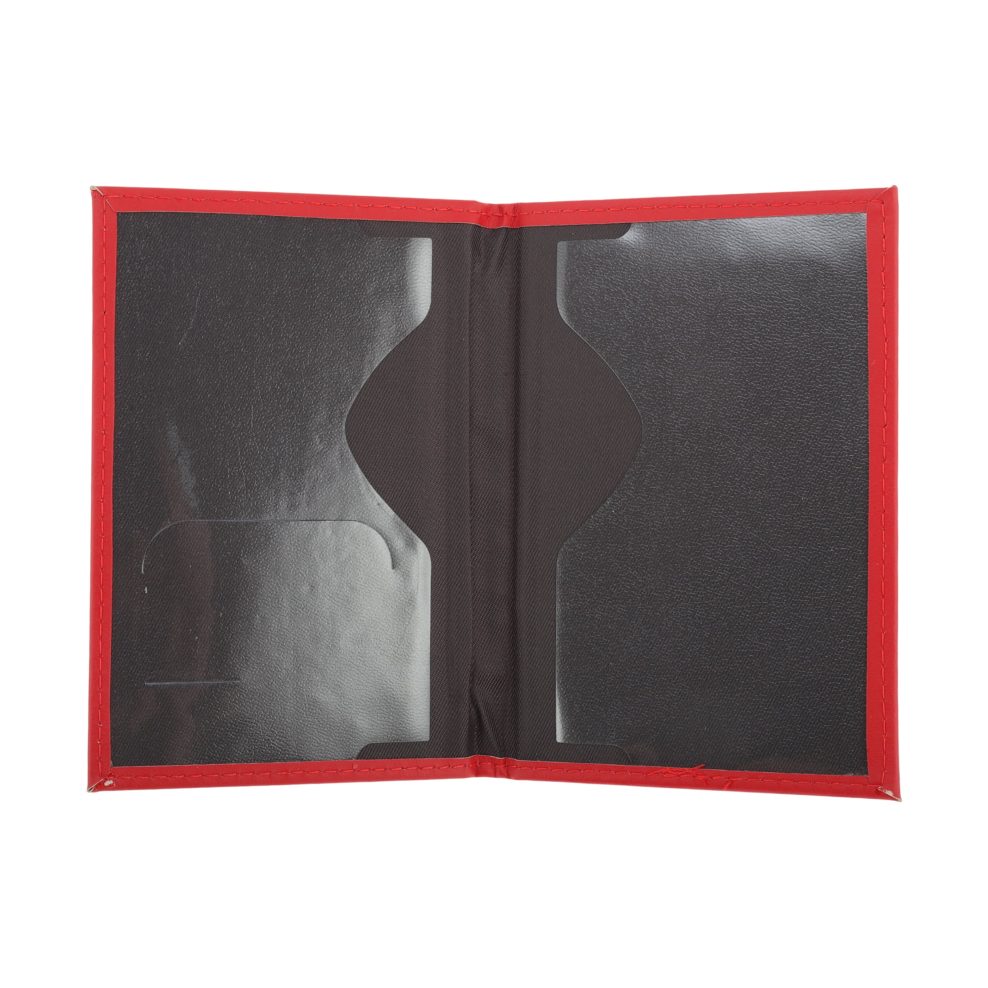 Unique Bargains Letters Design Passport Holder 1 Pc Red